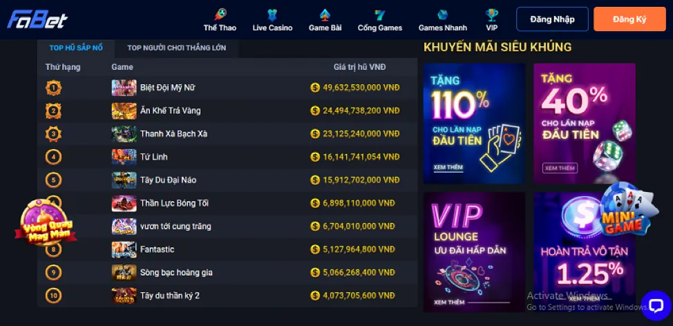 Thần Tài Đến 8fbet login